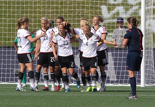 Die DFB-Frauen-Nationalmannschaft kann hoffentlich auch in Halle jubeln.