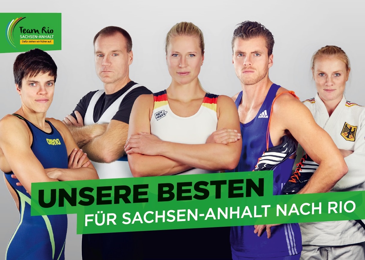 Die Gesichter der Landeskampagne "Team Rio Sachsen-Anhalt" wurde beim Ball des Sports ertsmals der Öffentlichkeit präsentiert.