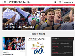 Die Online-Plattform www.sportdeutschland.tv