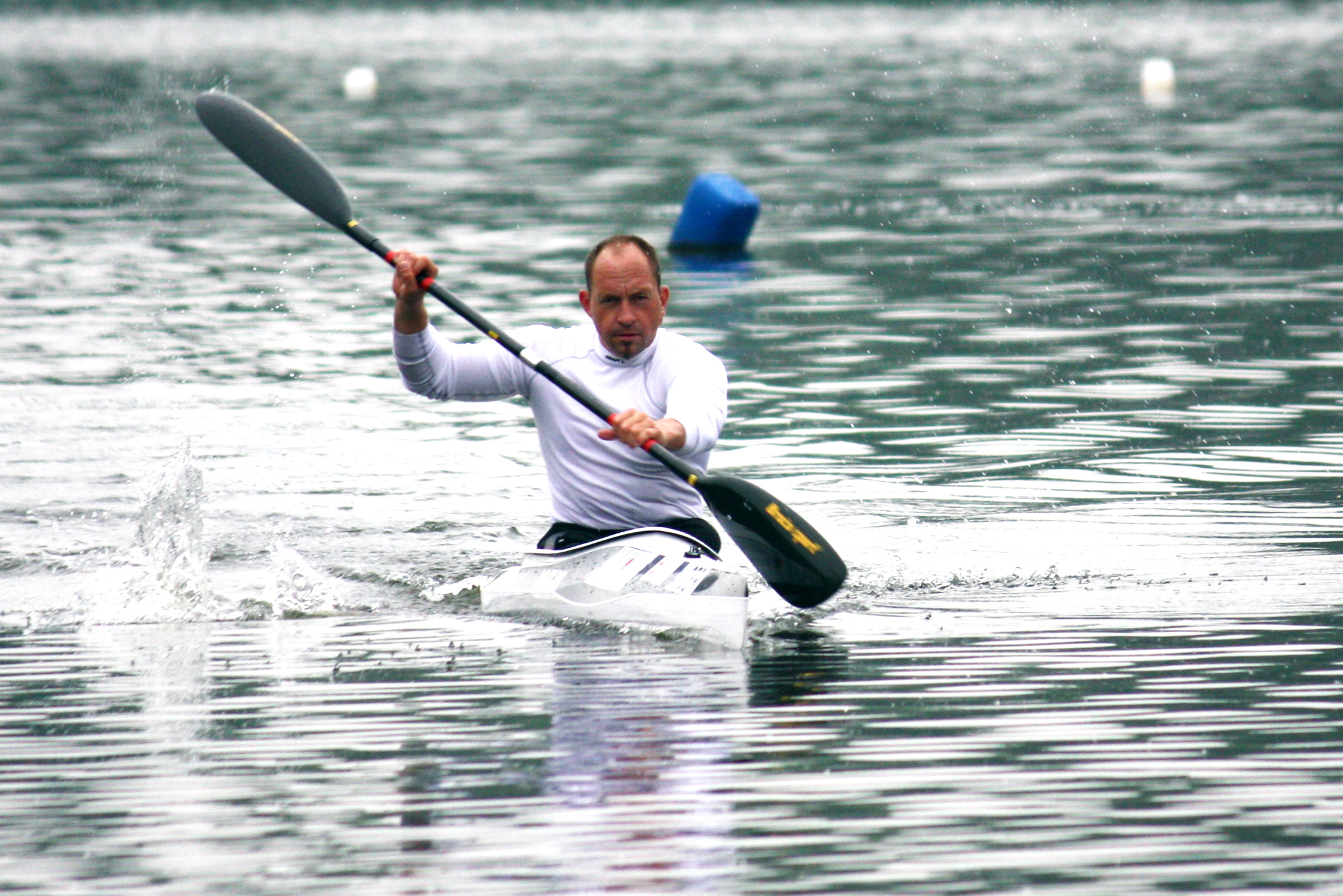 Kilian beim Training auf dem Osendorfer See in Halle