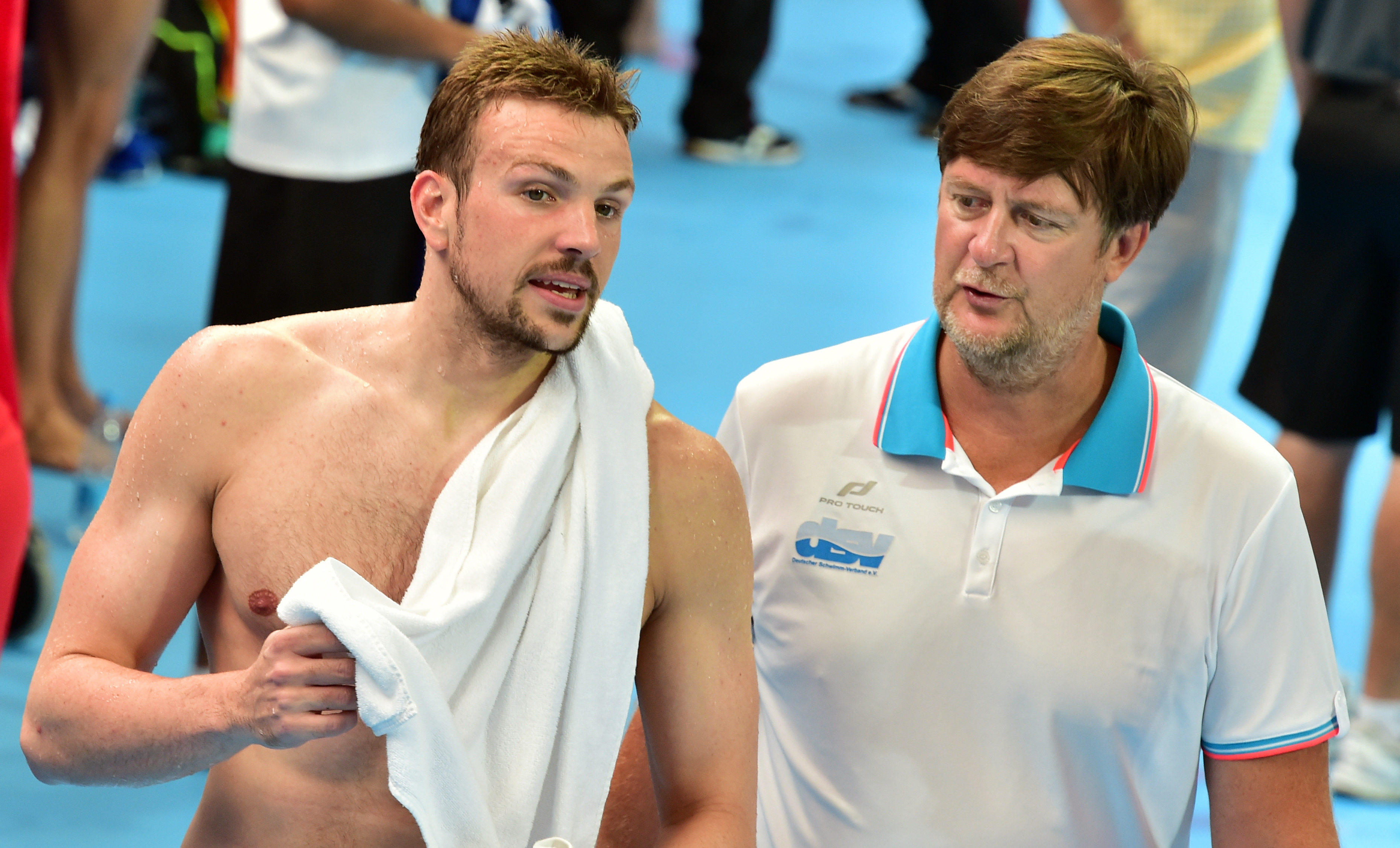 Schwimmer Paul Biedermann und sein Trainer Frank Embacher waren immer ein starkes Team. (Foto: dpa picture alliance) 