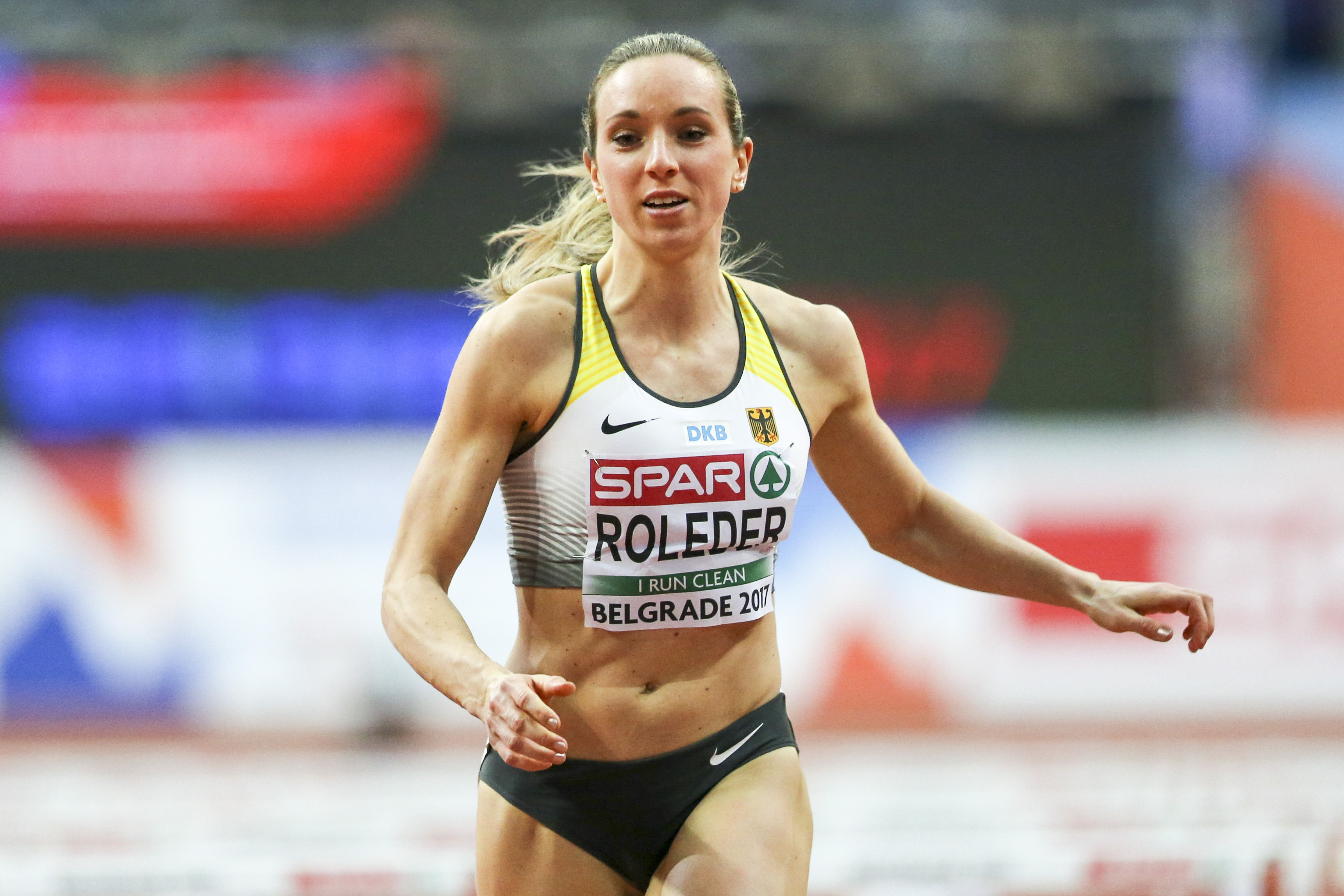 Hallen-Europameisterin 2017 über 60m Hürden Cindy Roleder vom SV Halle. (Foto: dpa)