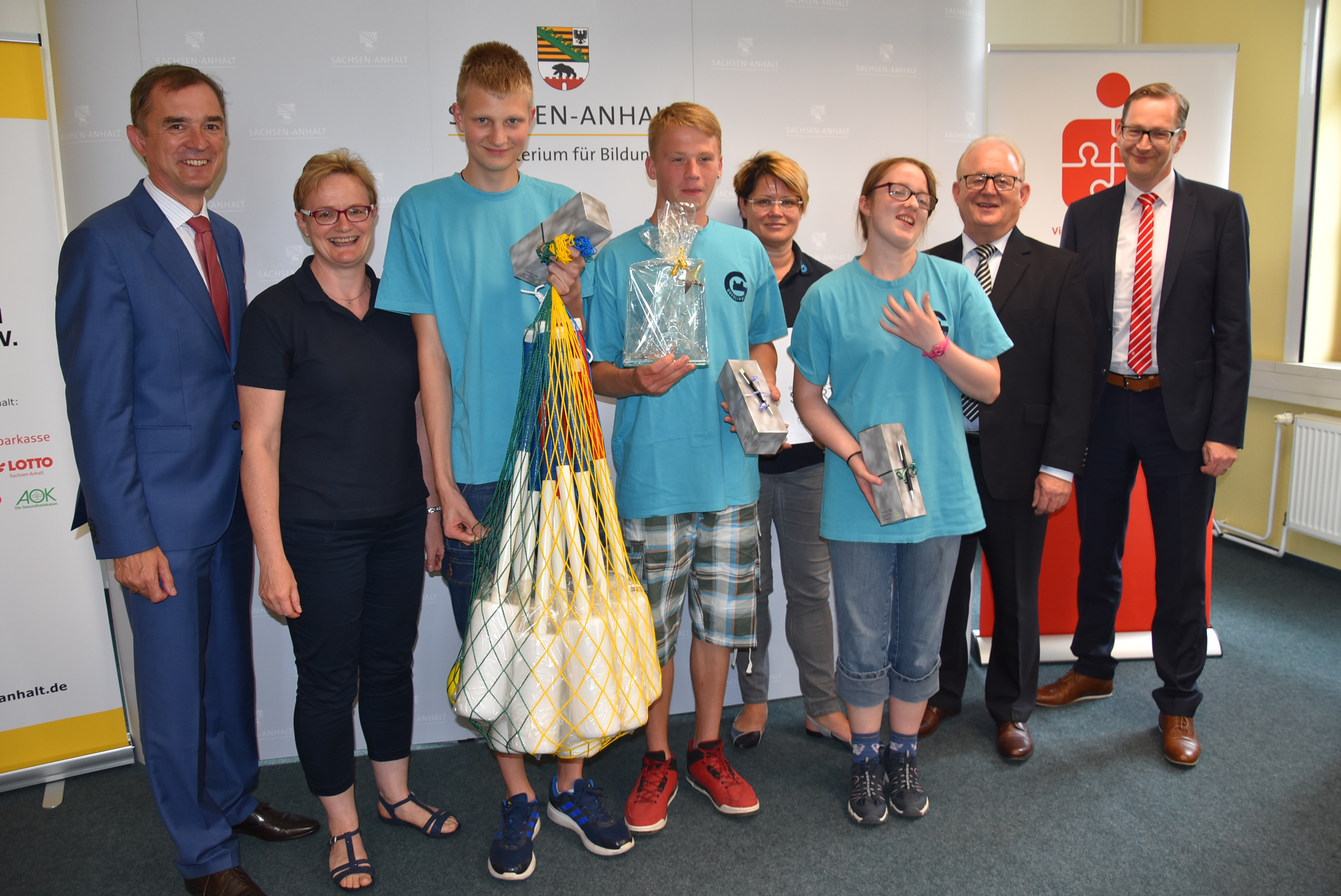 Der Sieger im Sparkassen Sportabzeichenwettbewerb der Schulen: die Sine-Cura-Schule Quedlinburg.