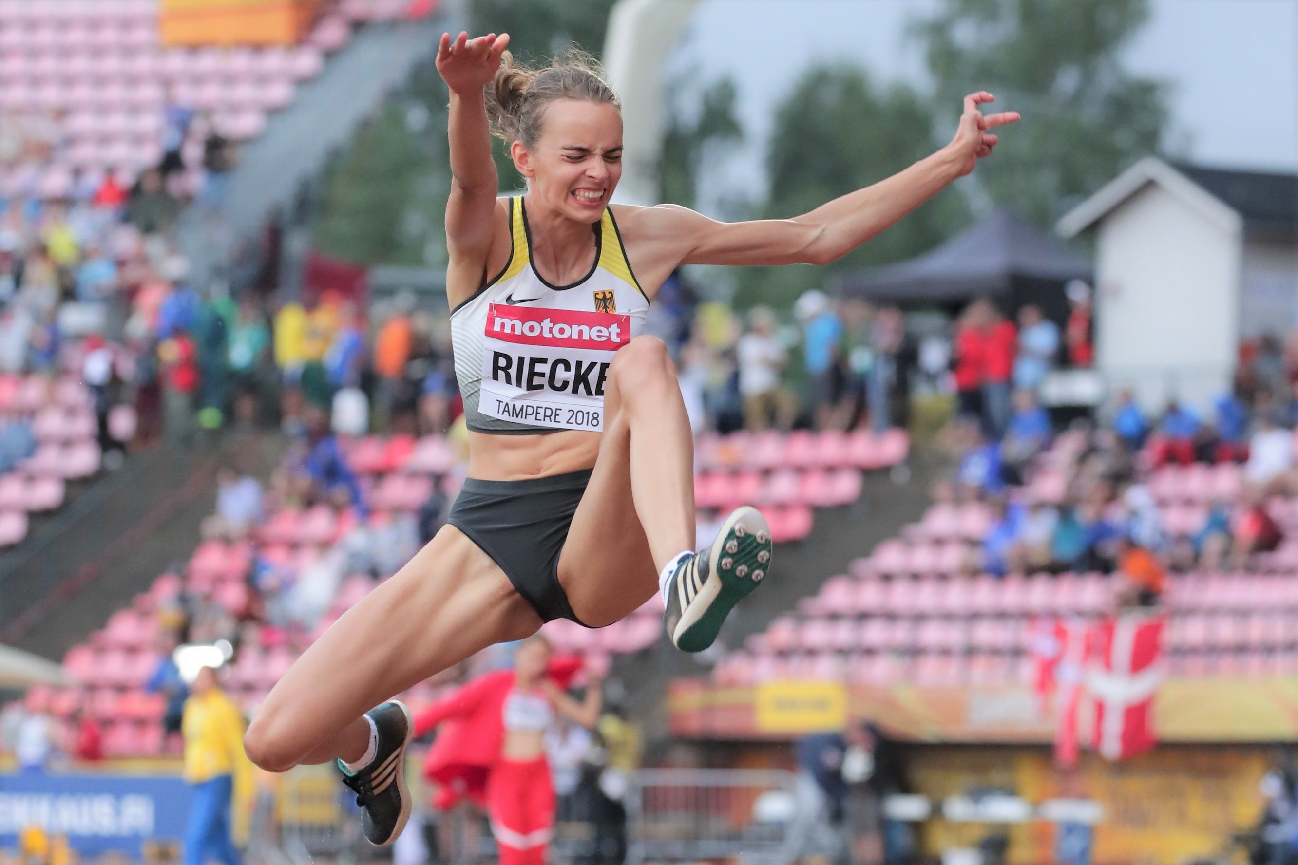 Bei der Junioren-WM 2018 im finnischen Tampere hatte die Lea-Jasmin Riecke mit einer Weite von 6,51 Metern Gold gewonnen. (Foto:dpa)