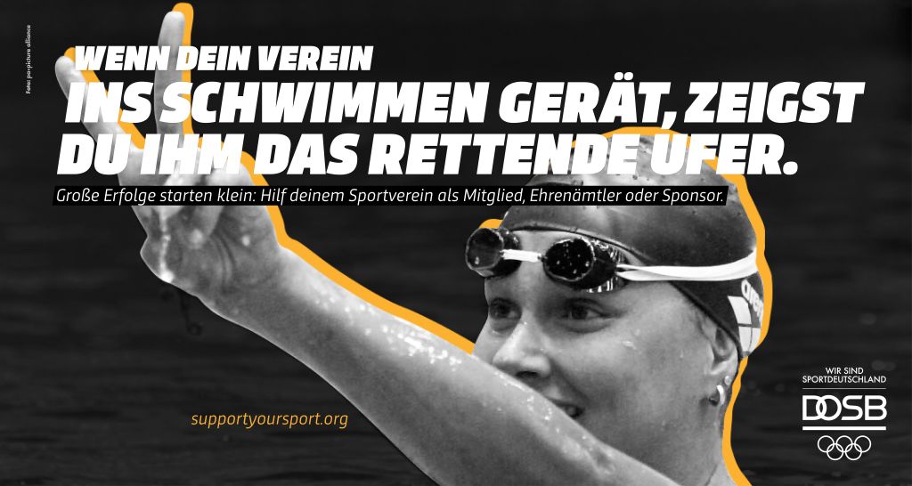 Auch Franziska van Almsick hat mit dem Sport in einem der 90.000 Sportvereine in Deutshcland begonnen. (Foto: DOSB/picture-alliance)