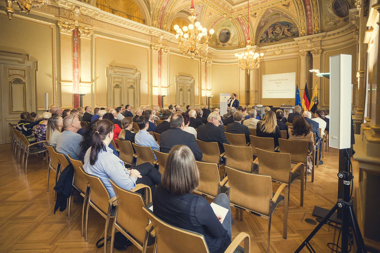 Im Jahr 2019 fand die Ehrungsveranstaltung im Festsaal des Palais am Fürstenwall in Magdeburg statt. (Foto: Matthias Piekacz)
