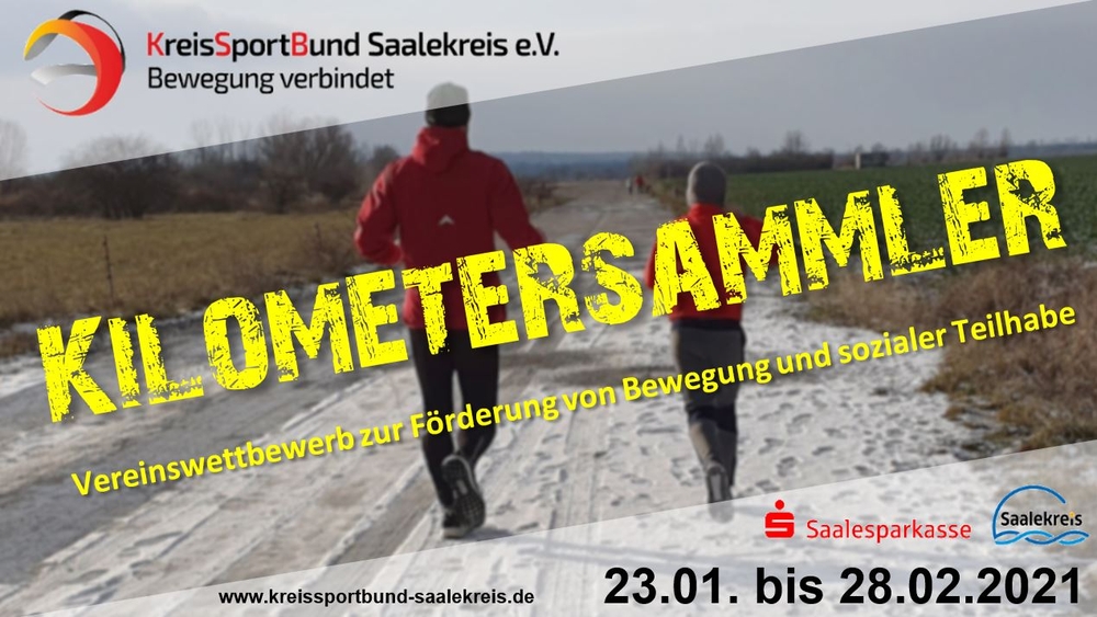 Vereinswettbewerb KILOMETERSAMMLER des KSB Saalekreis.