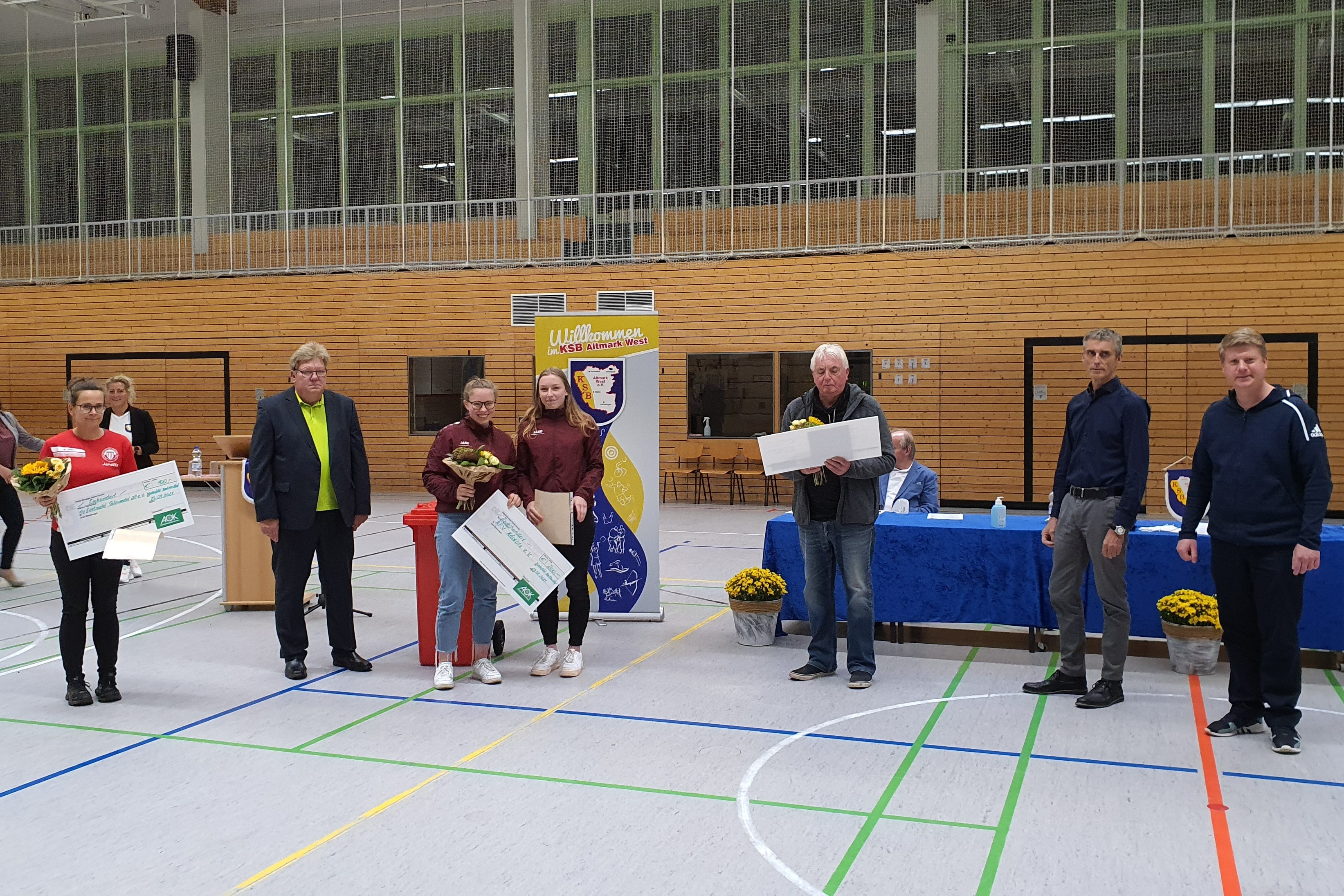 Bei der Preisübergabe an die Vereine im Rahmen der Hauptausschusstagung des KSB Altmark West in Beetzendorf. (Foto: Thomas Koepke)