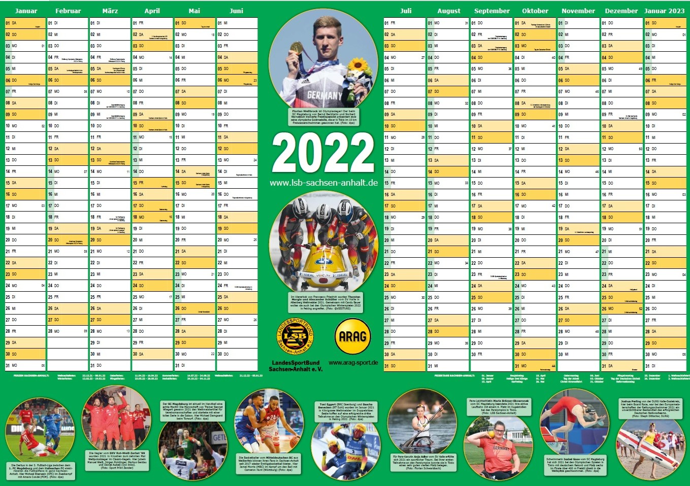 LSB-Wandkalender 2022