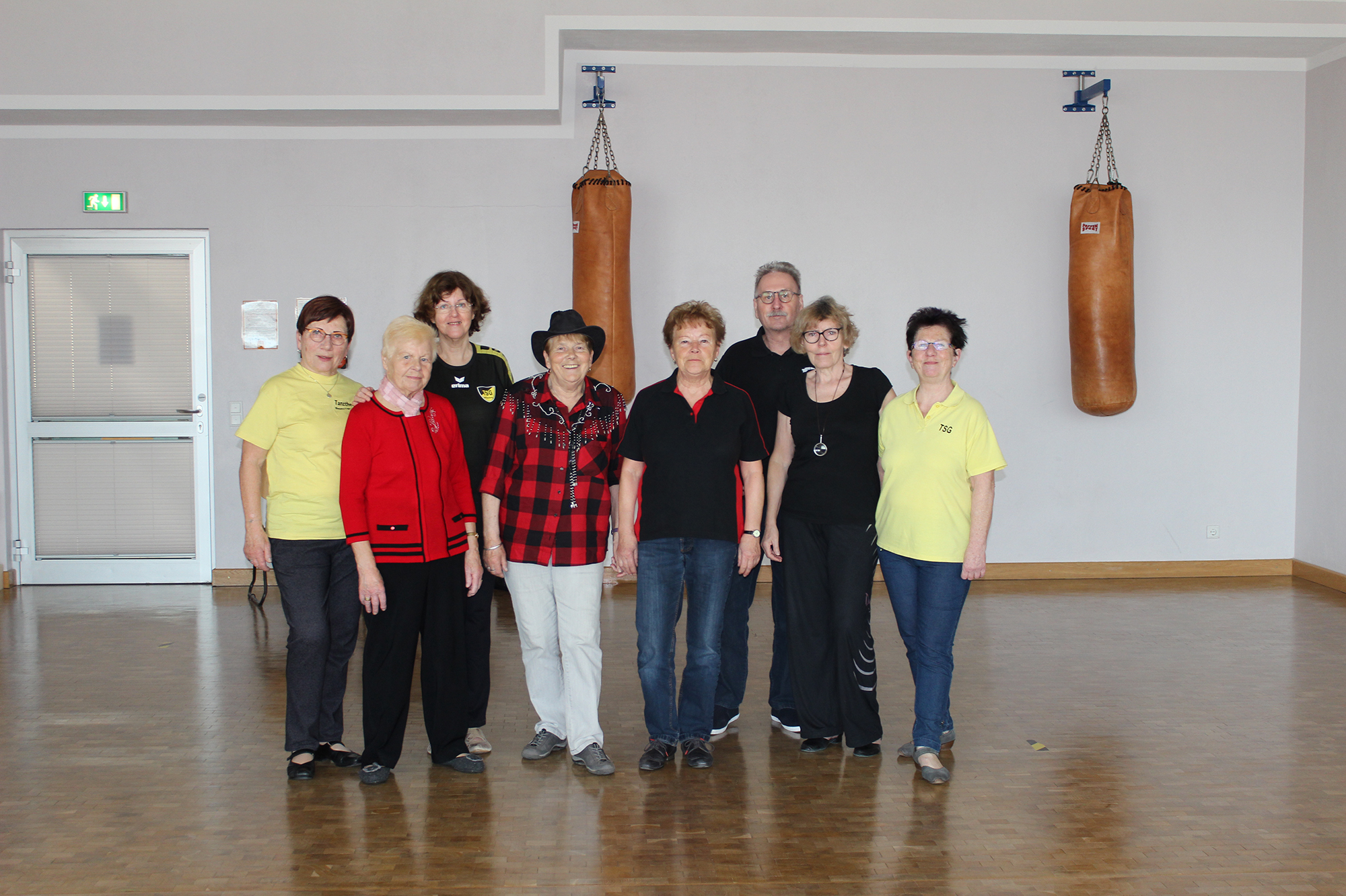 Die Line Dance-Gruppe des TSG Wittenberg an der LSSO (Gruppenbild)