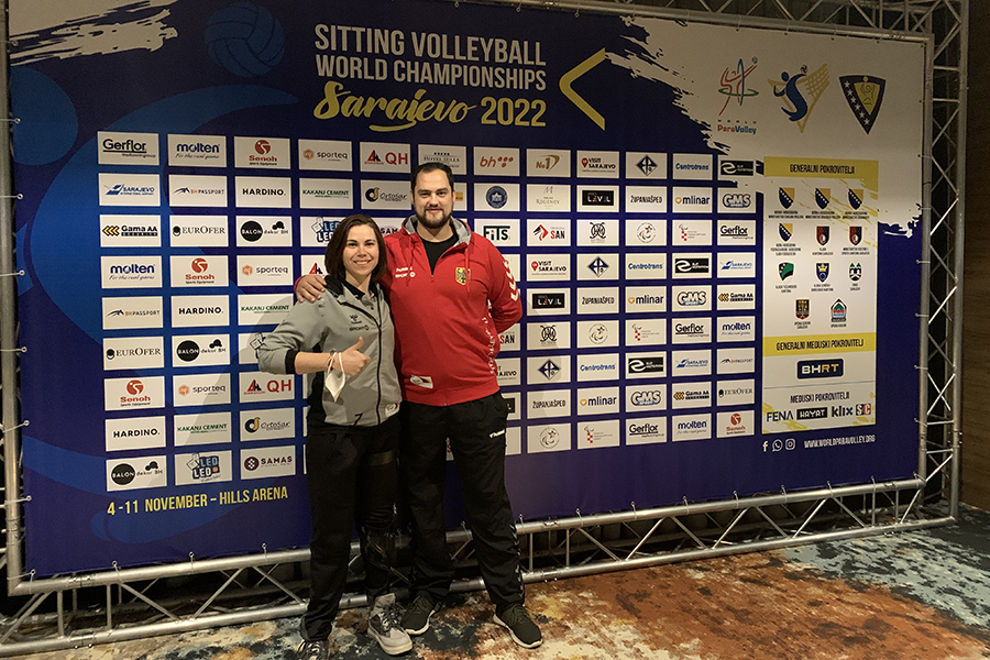 Platz sechs und fünf für die BSSA-Aktiven Daniela Cierpka und Sebastian Vollmer (beider HSV Medizin Magdeburg) bei der WM Sitzvolleyball 2022
