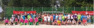 Ein buntes Teilnehmerfeld war beim diesjährigen Sparkassen-Beach-Cup der Jugendmannschaften am Start