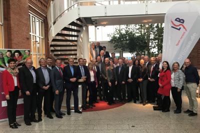Die Mitglieder der Konferenz der LSB vor Tagungsbeginn in Bremen. (Foto LSB Bremen)