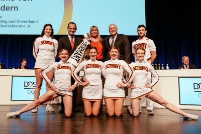 Cheerleading wurde bei der DOSB-Mitgliederversammlung als neuer Mitgliedsverband aufgenommen. (Foto: DOSB/Jan Haas)