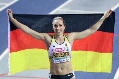 Hürdensprinterin Cindy Roleder (SV Halle) konnte sich über die Silbermedaille freuen. (Foto: dpa)