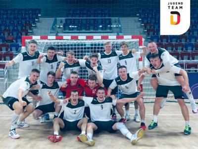 Das deutsche Handballteam gewann bei den EYOF 2019 in Baku die Silbermedaille. (Foto: DOSB)