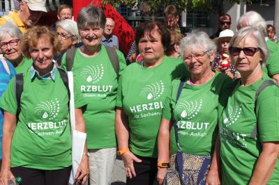 Diese Wanderfreundinnen von Rotation Halle waren bei "Wandern mit Herzblut" am Start. 