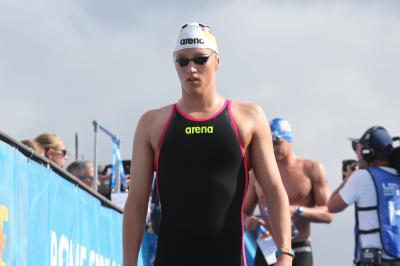 Freiwasserschwimmer Linus Schwedler (SCM) konnte bei den Weltmeisterschaften 2022 in Rom bereits erste Erfahrungen bei den "Großen" sammeln. (Foto: dpa)