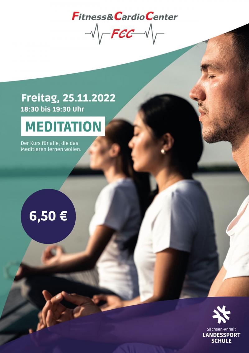 Kurs "Meditieren" 25.11.2022 (Plakat)